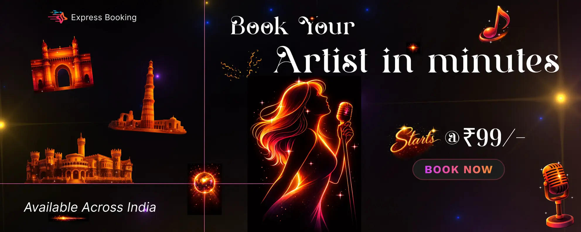 Express Booking - Book Your Artist in Minutes